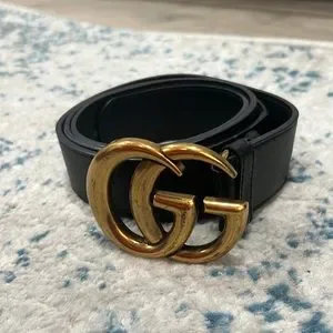 Gucci | Accessories | Gucci Gg Classic Gold And Black Belt  display picture 2